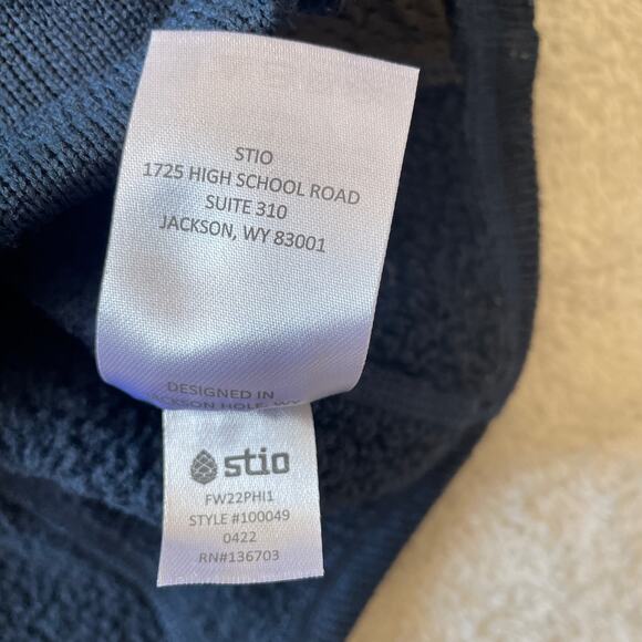 Stio Sweetwater Jacket Womens Small Blue Fleece Full Zip Outdoor Hiking Travel - Picture 5 of 8